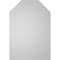 Ekena Millwork Octagonal Top Surface Mount PVC Gable Vent w/ 3-1/2"W x 1"P Standard Frame, 18"W x 26"H GVPOT18X2601SN - alternate 3